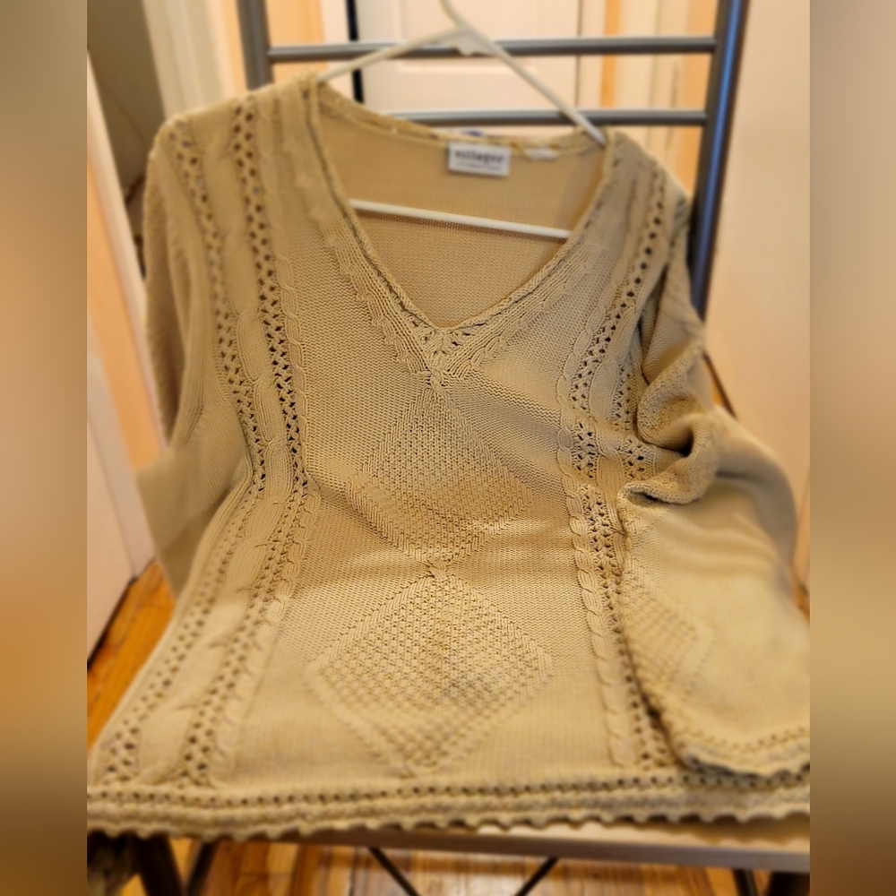 Liz Claiborne Villager Vintsge Bohemian Sweater